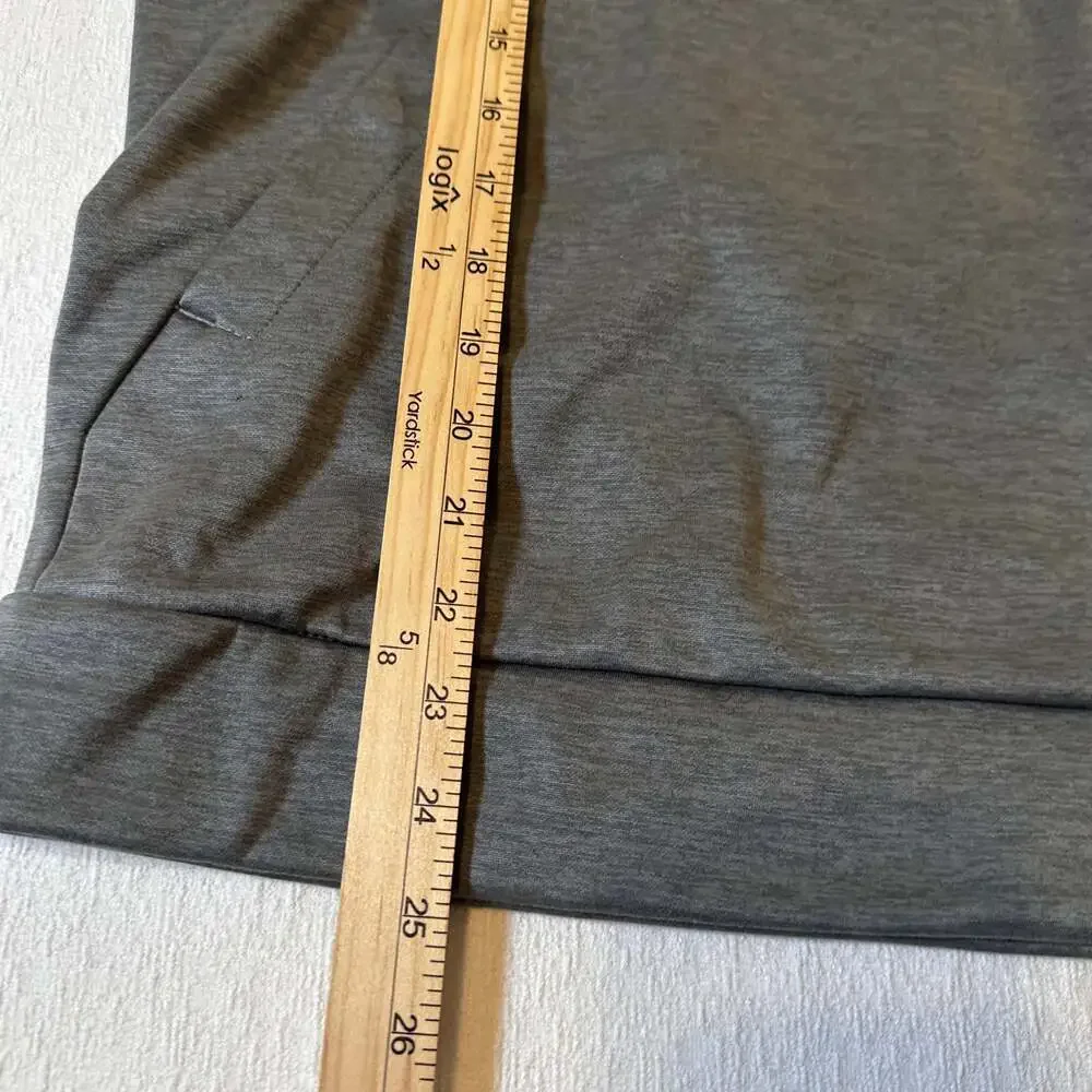 The North Face Mens Small Mountain Athletics 1/4 Zip Hoodie Grey/Black